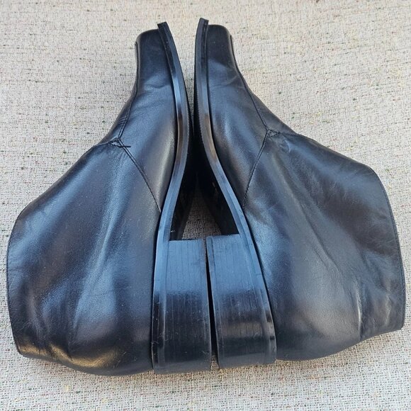 Etienne Aigner Women Boot Shoes Black All Leather Upper STEED High Top Size 7.5M - Picture 10 of 12
